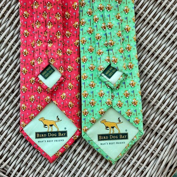 Bird Dog Bay | Bushwood Boogie Ties (2) | 100% Silk, Handmade in New York City - Picture 1 of 5
